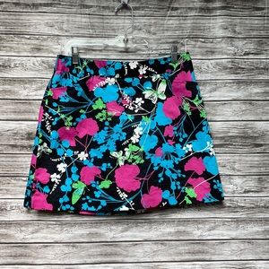 Lady Hagen Black Golf Skort w/Pink/Blue Pattern-8